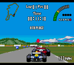 Nigel Mansell's World Championship Racing screenshot 5 for Sega Mega Drive
